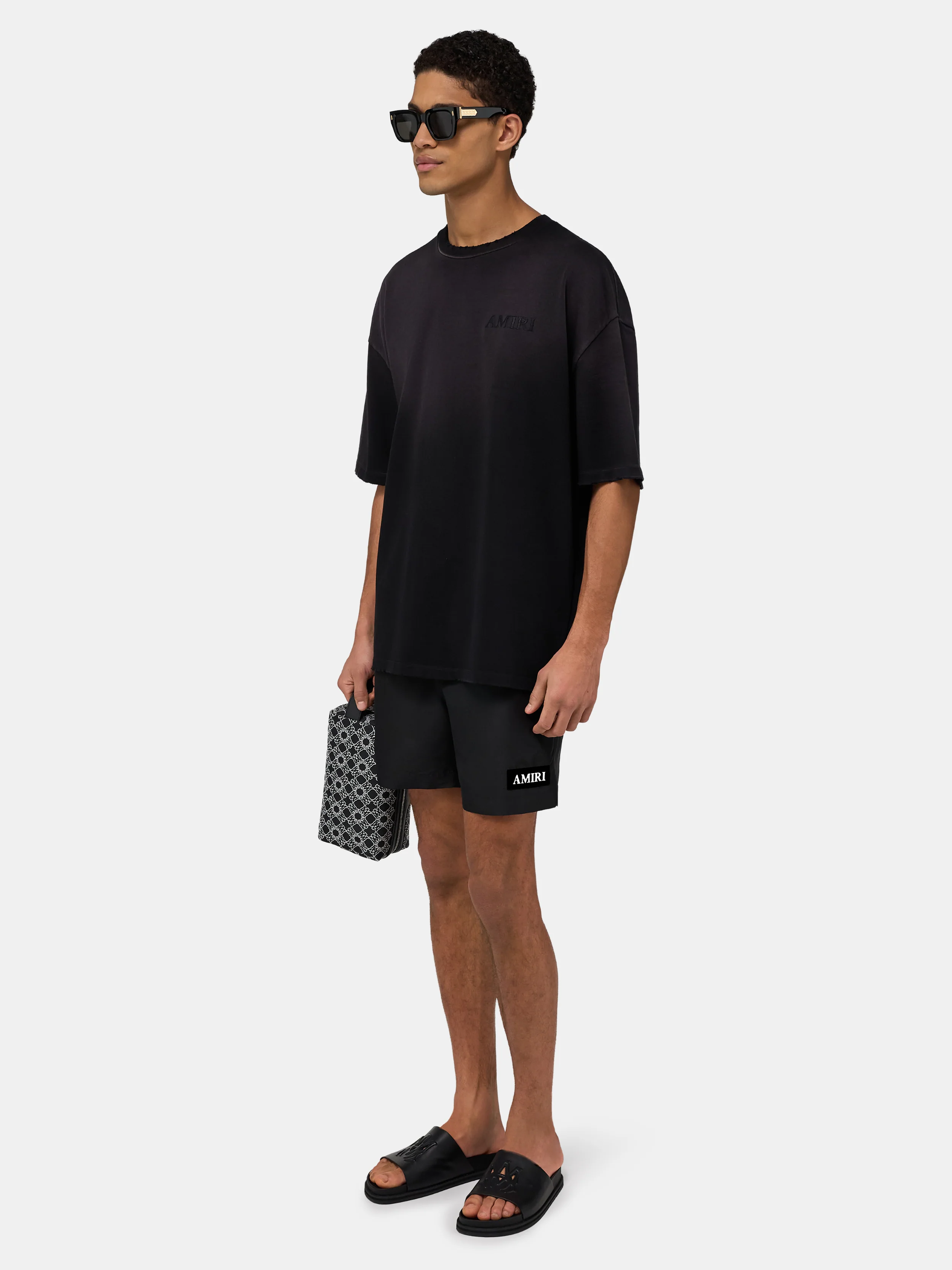 AMIRI PATCH SWIMSHORT - Black - Image 3