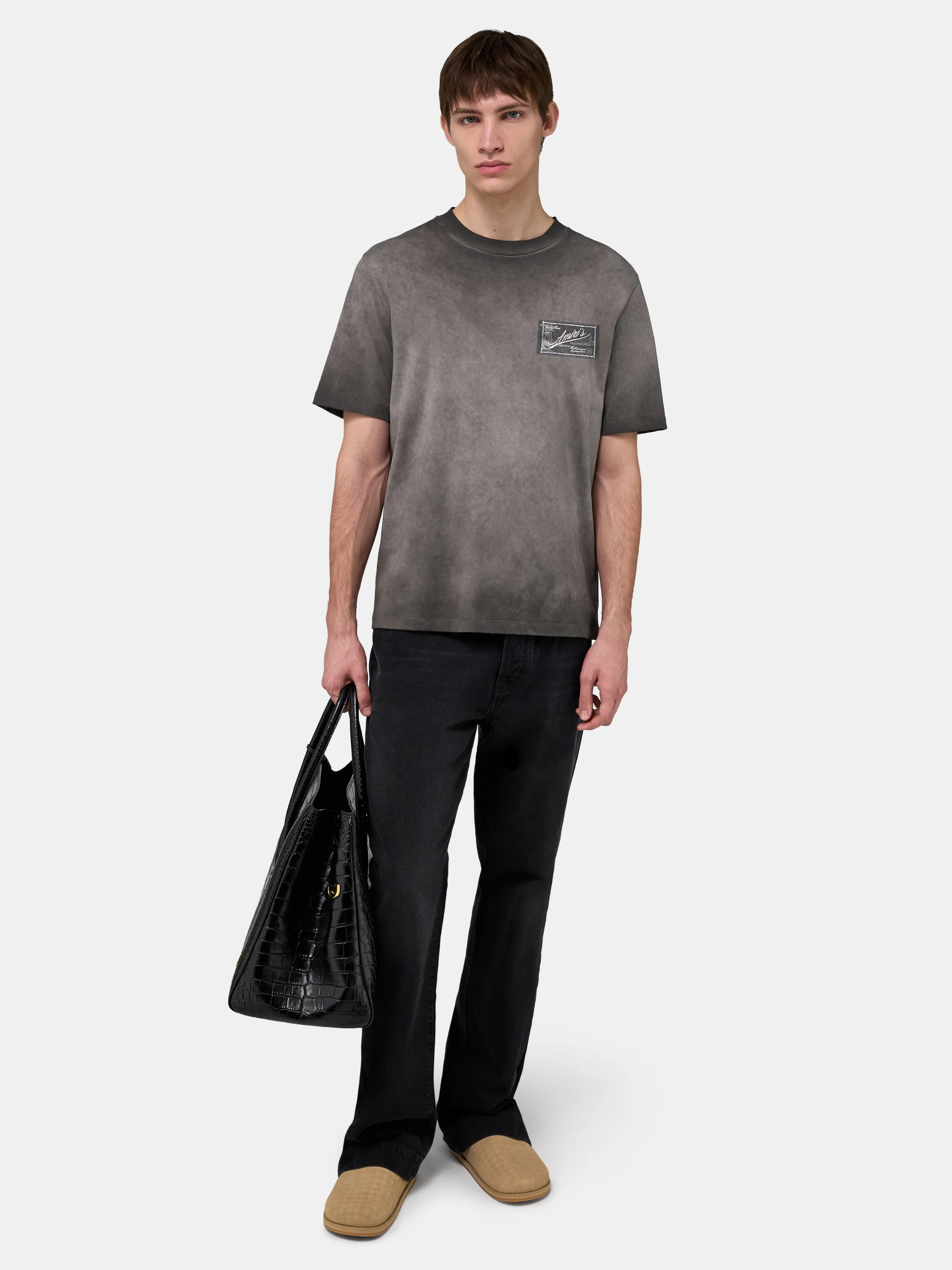 AMIRI QUALITY GOODS LABEL TEE - Black - Image 2