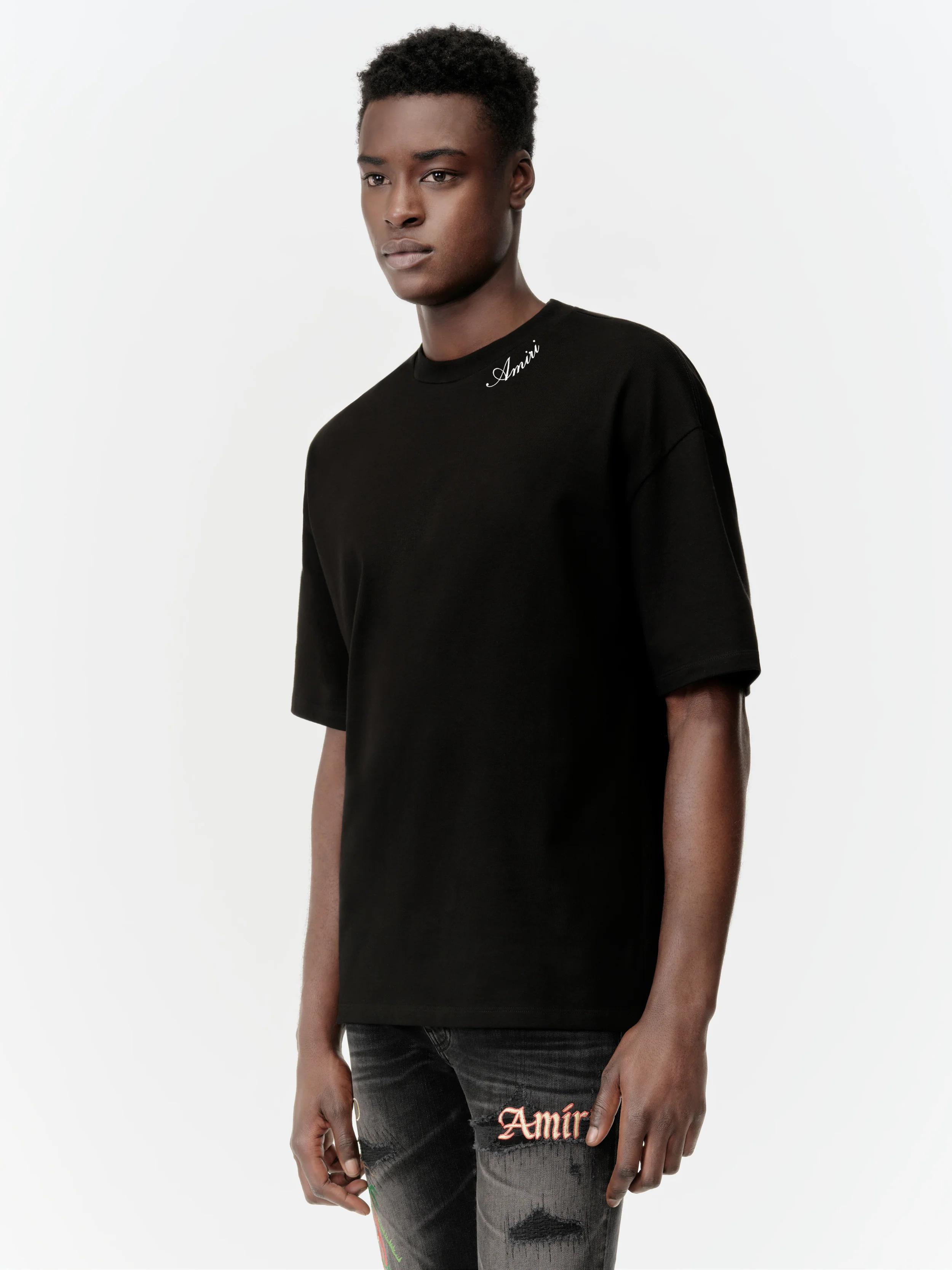 AMIRI SCRIPT TEE - Black - Image 3
