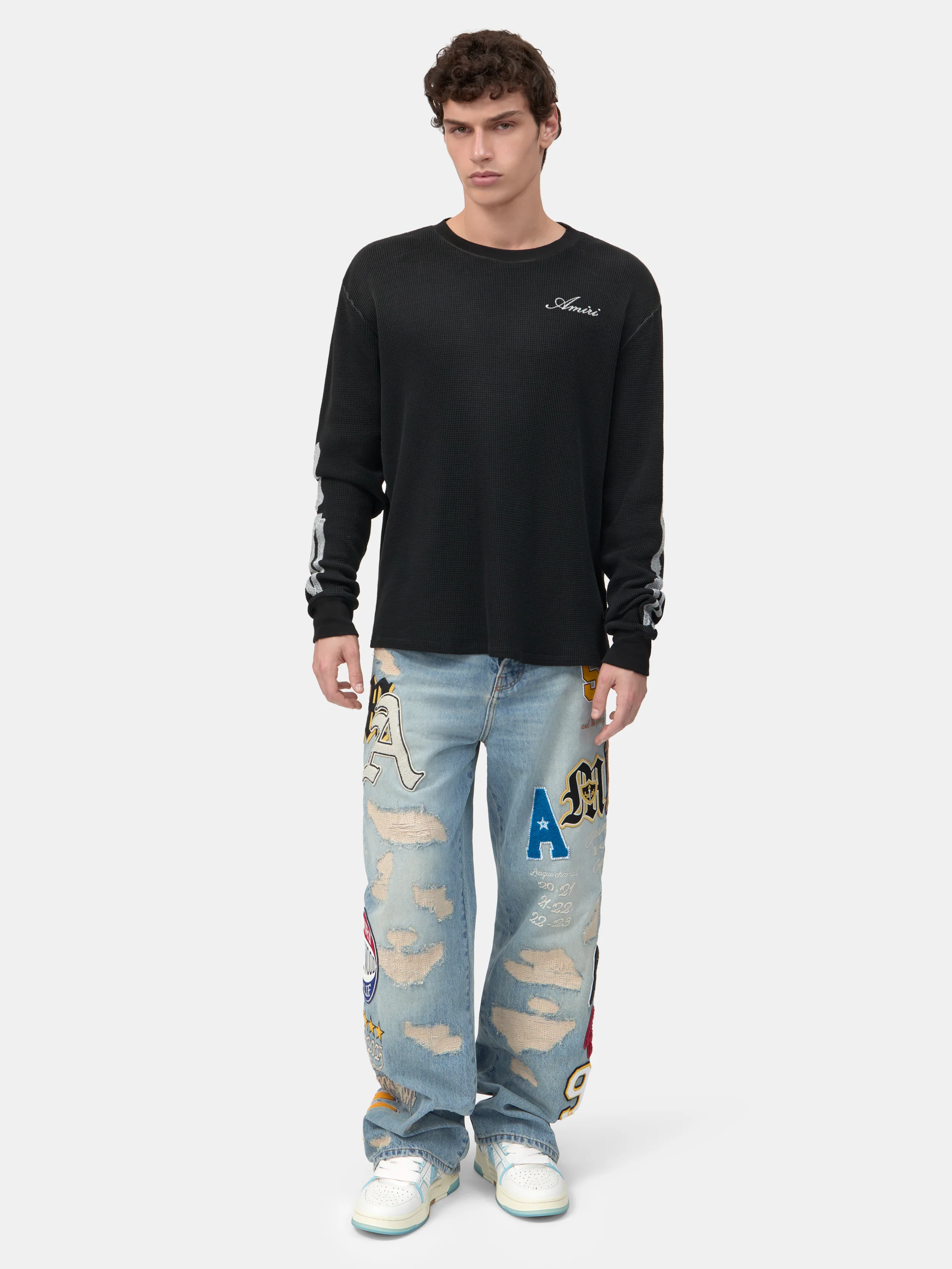 BONES LONG SLEEVE TEE - Black - Image 2