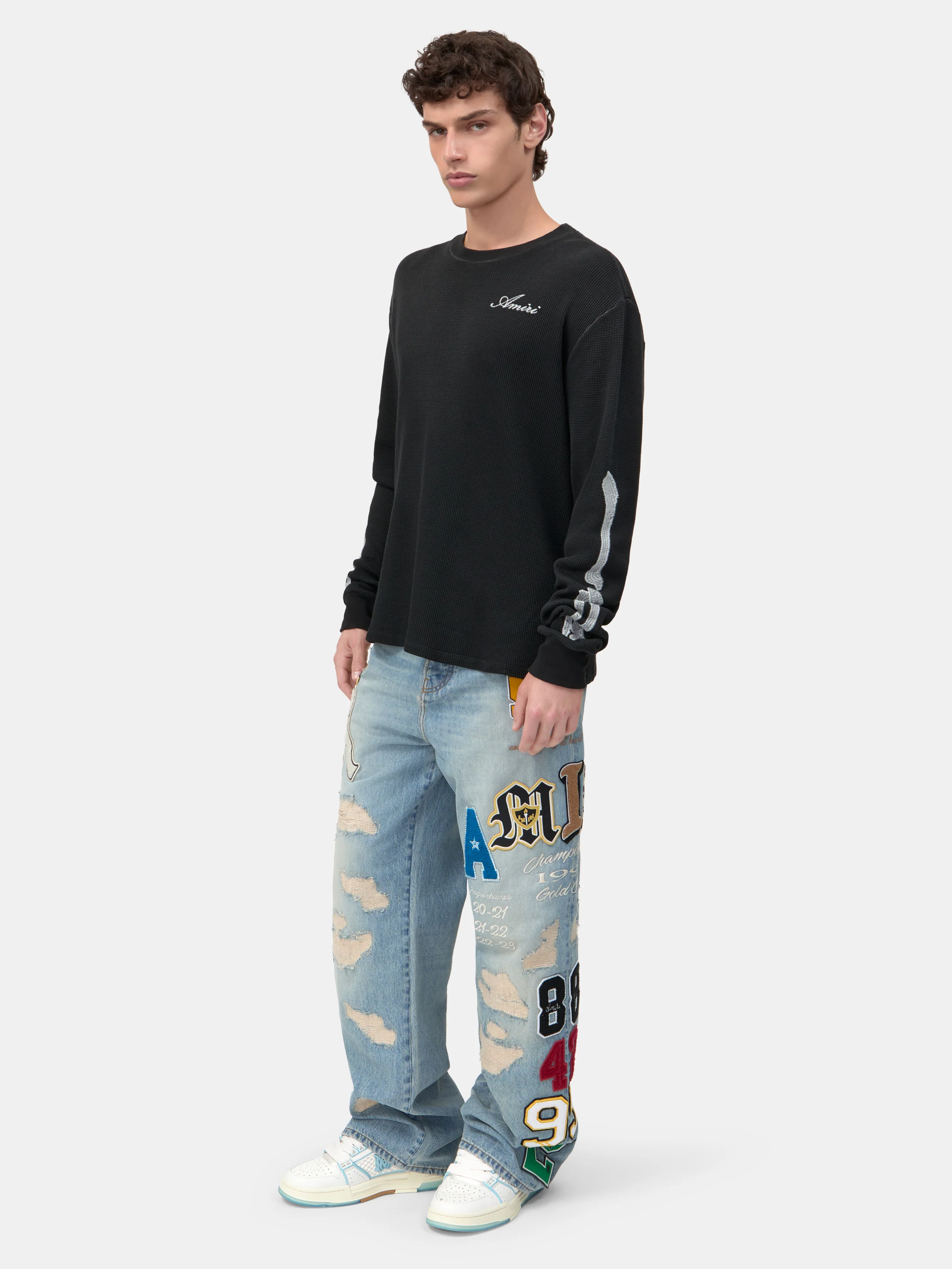 BONES LONG SLEEVE TEE - Black - Image 3