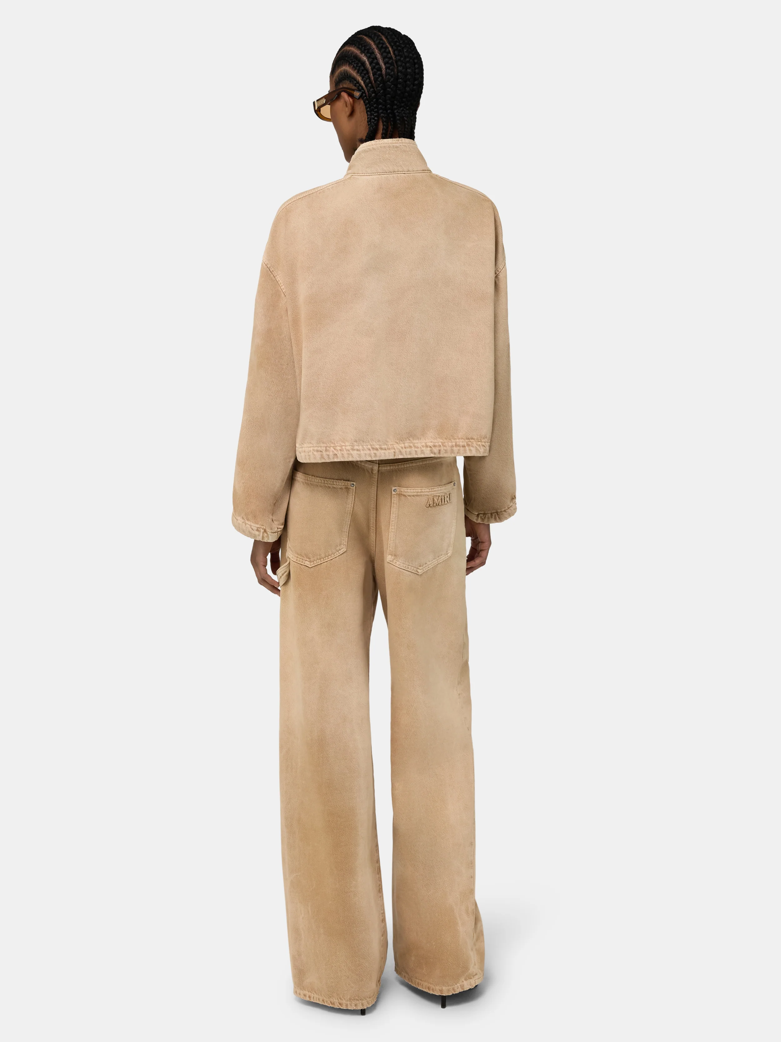 WOMEN - WOMEN'S DENIM TRACK JACKET - Sand - Image 4