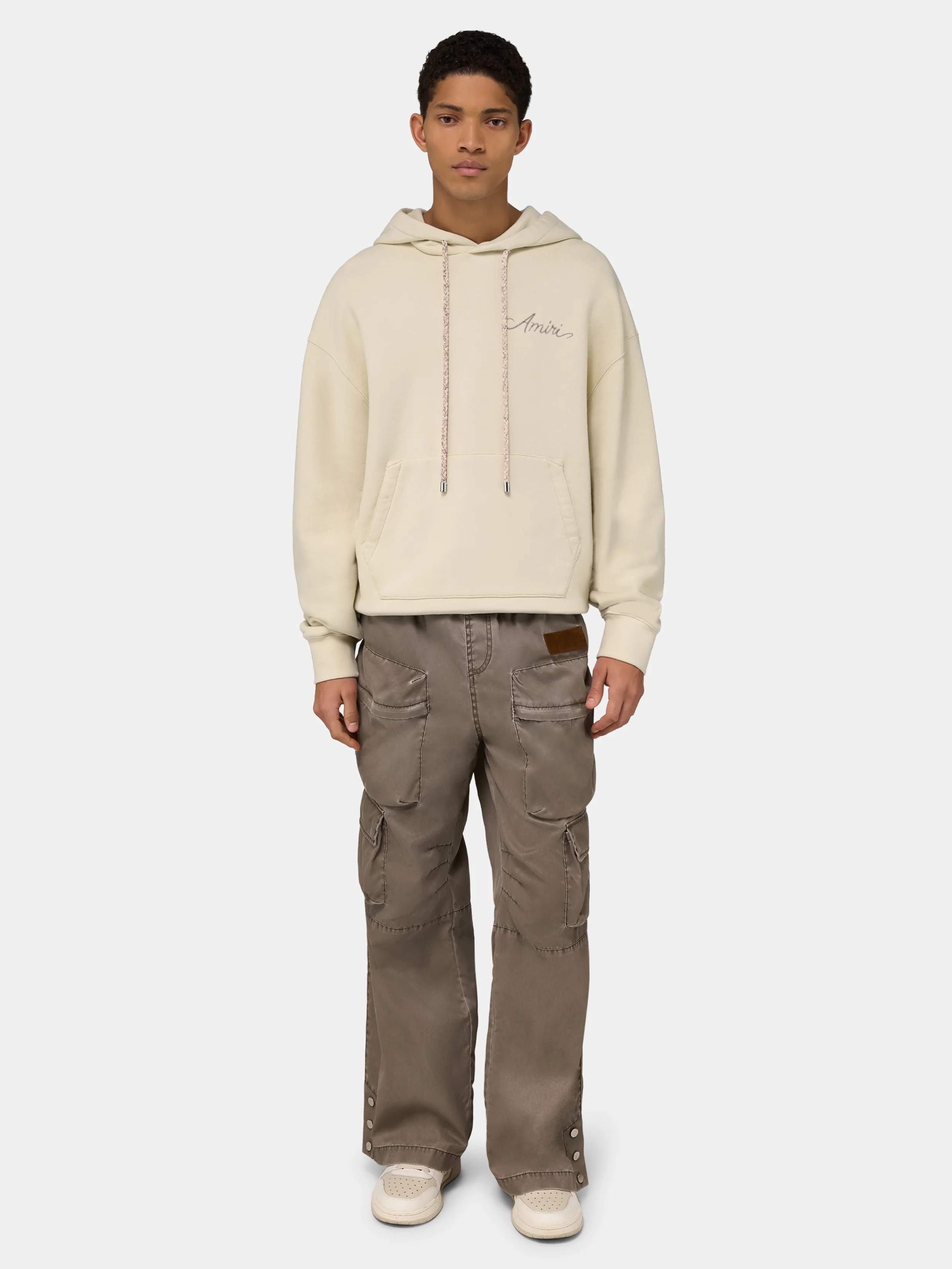 DRAWSTRING CARGO PANT - Espresso - Image 4