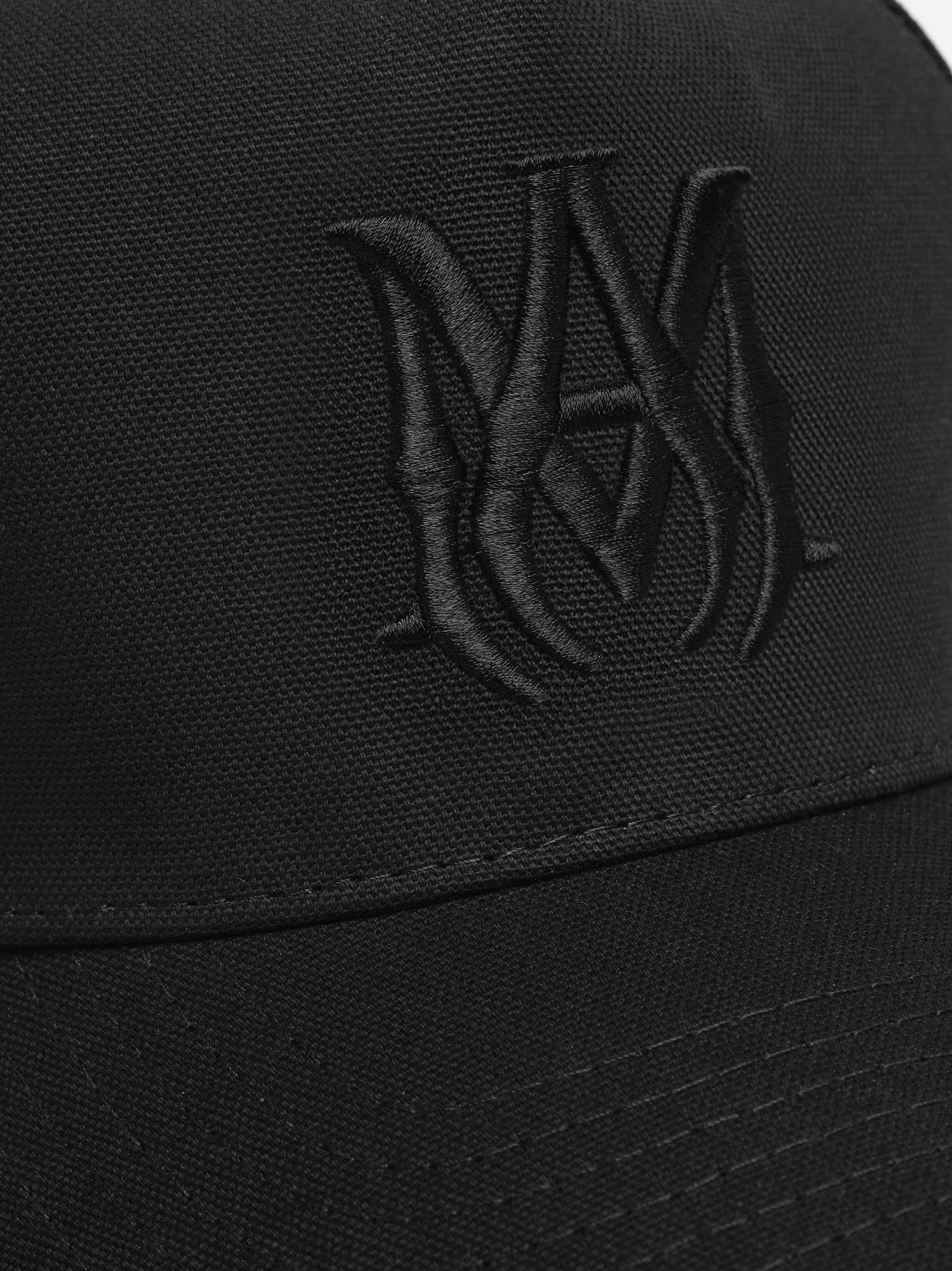 MA AMIRI STAGGERED CANVAS HAT - Black - Image 4