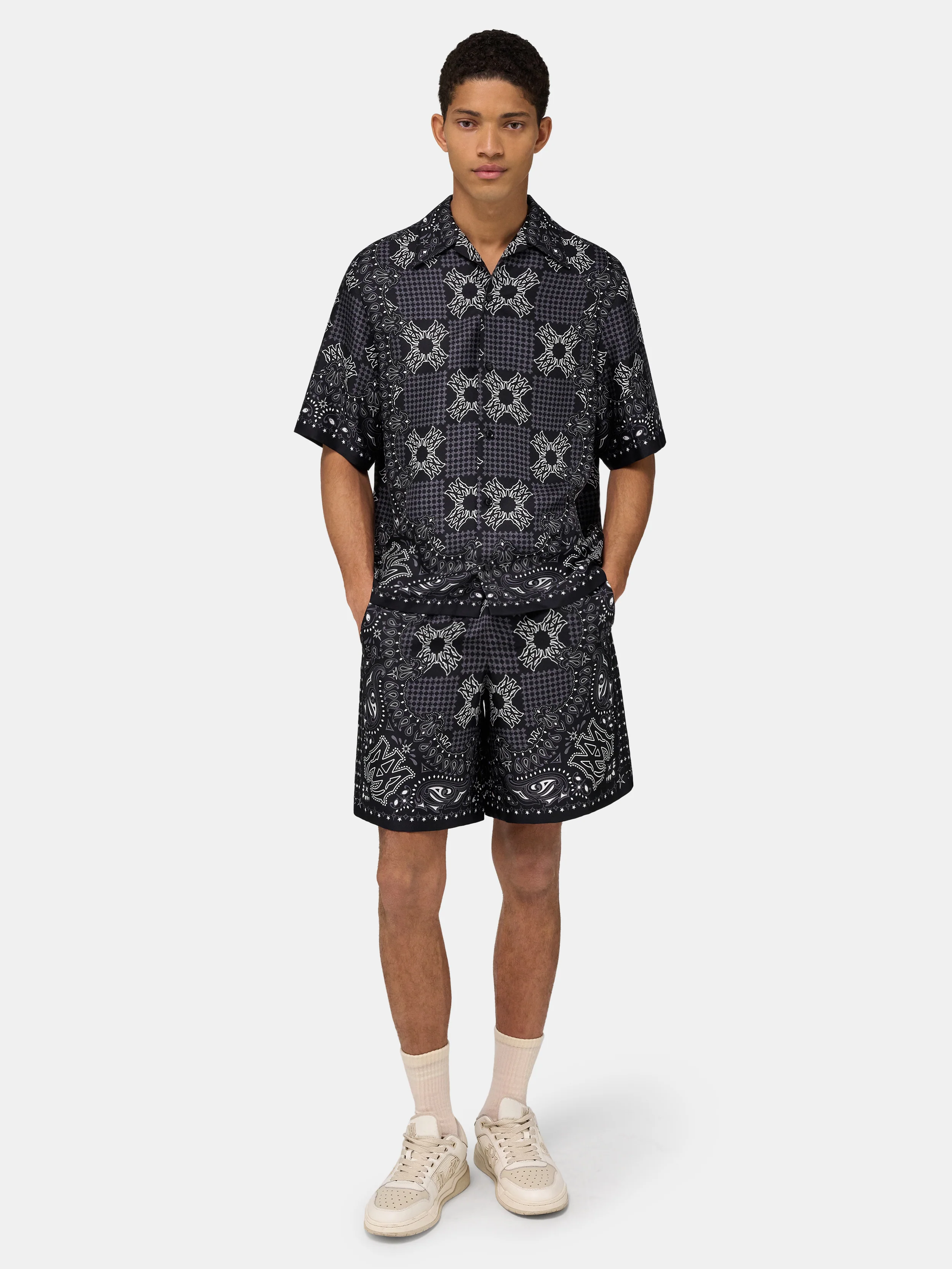 MA CHECK CAMP SHIRT - Black - Image 2