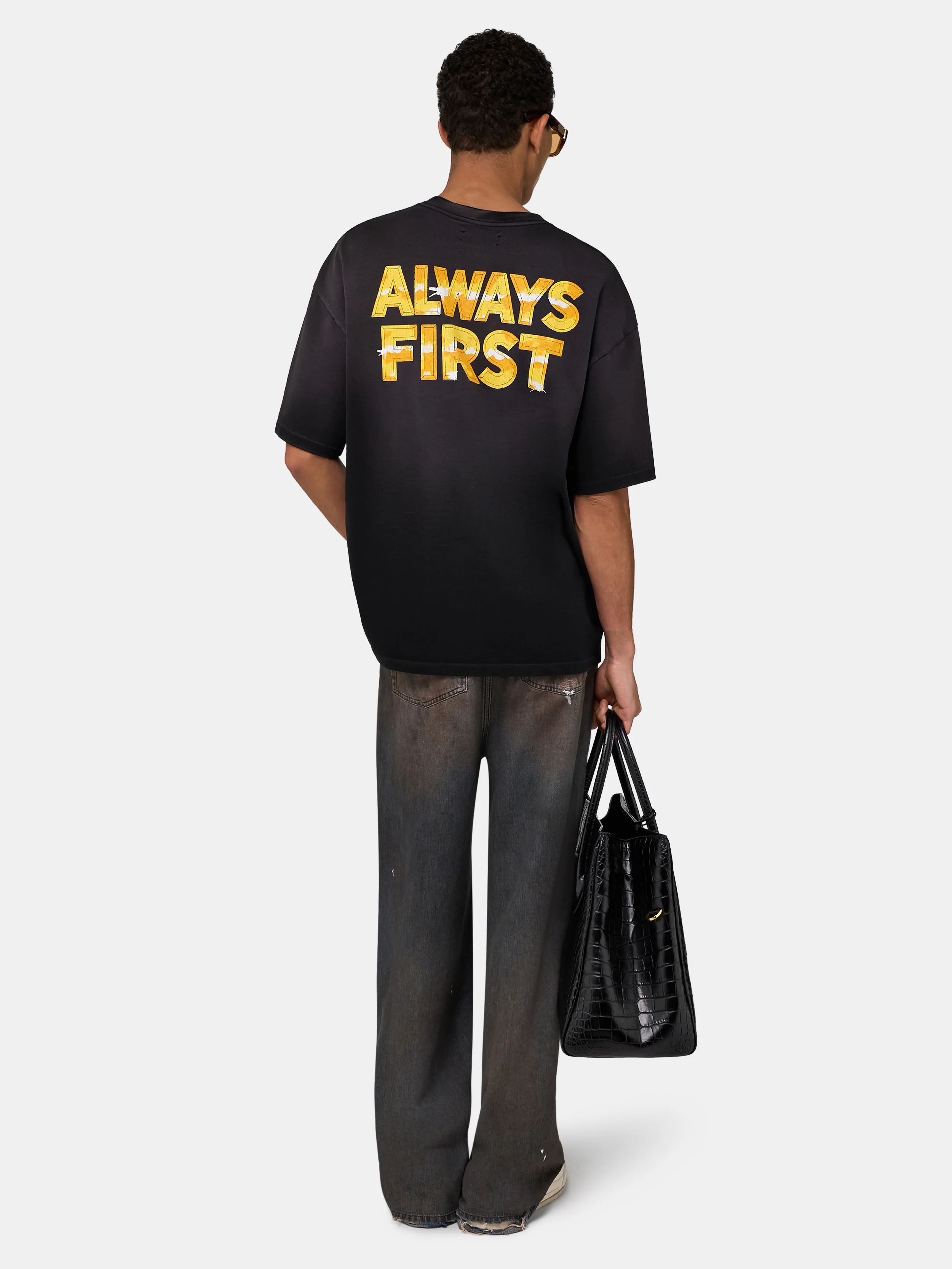 MA EAGLE OVERSIZED TEE - Black - Image 4