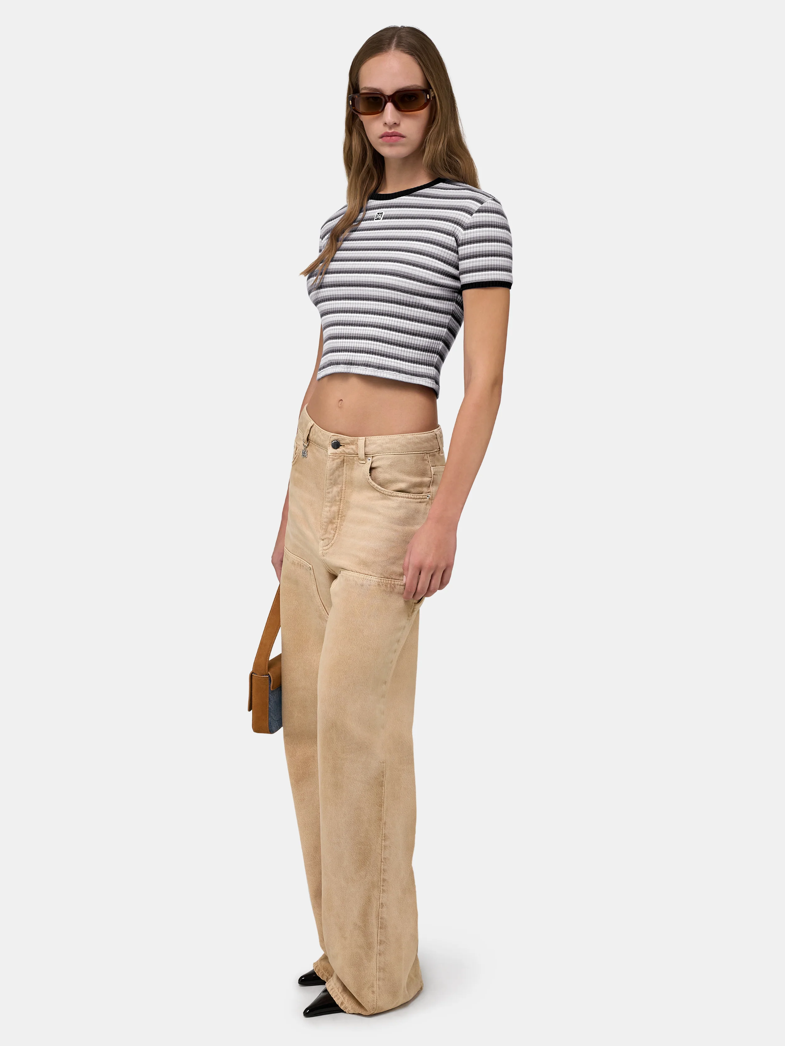 WOMEN - WOMEN'S MA STRIPED TEE - White - Image 3