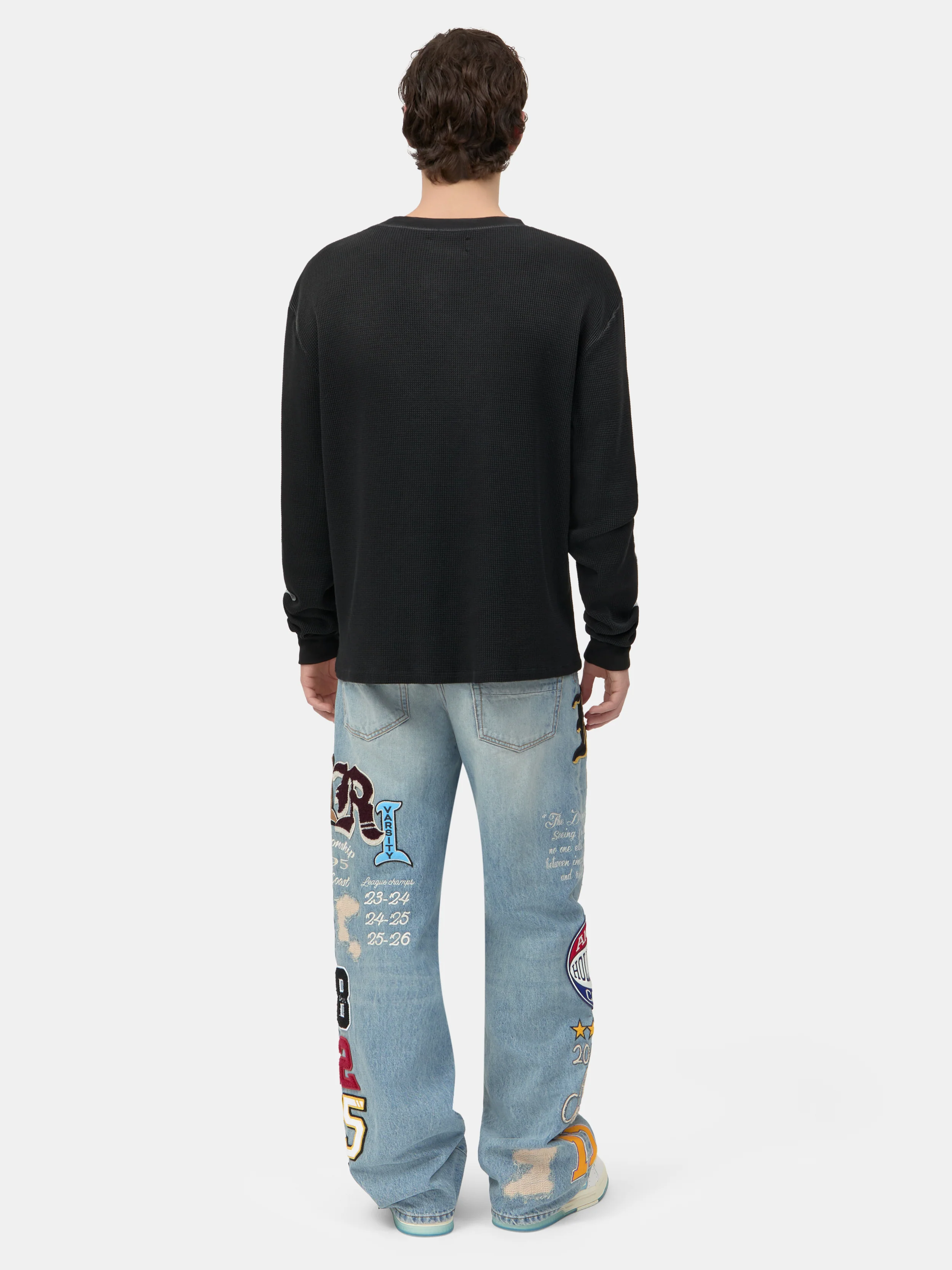 VARSITY PATCH BAGGY JEAN - Antique Indigo - Image 4
