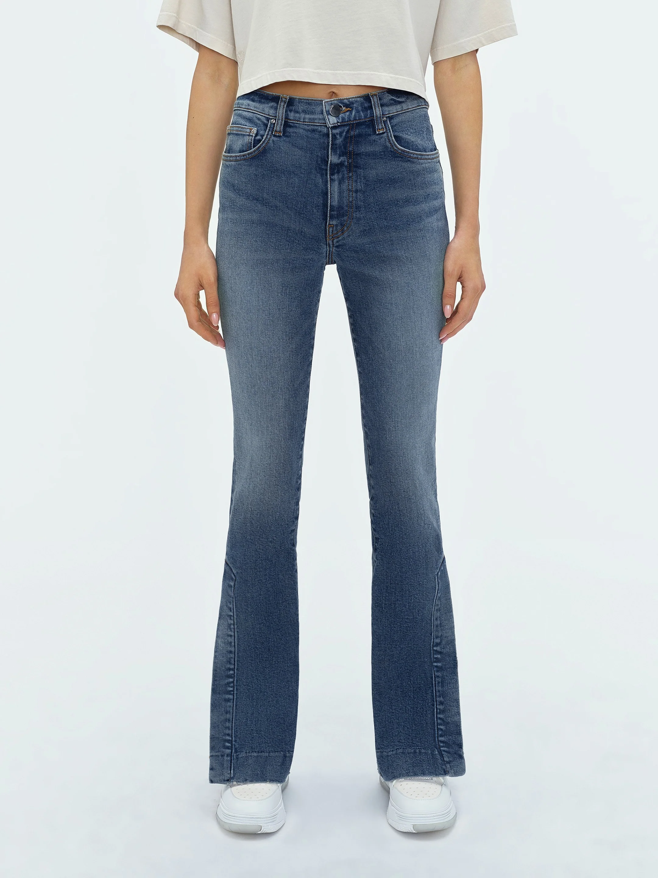 WOMEN - KICK FLARE - River Indigo - Image 3