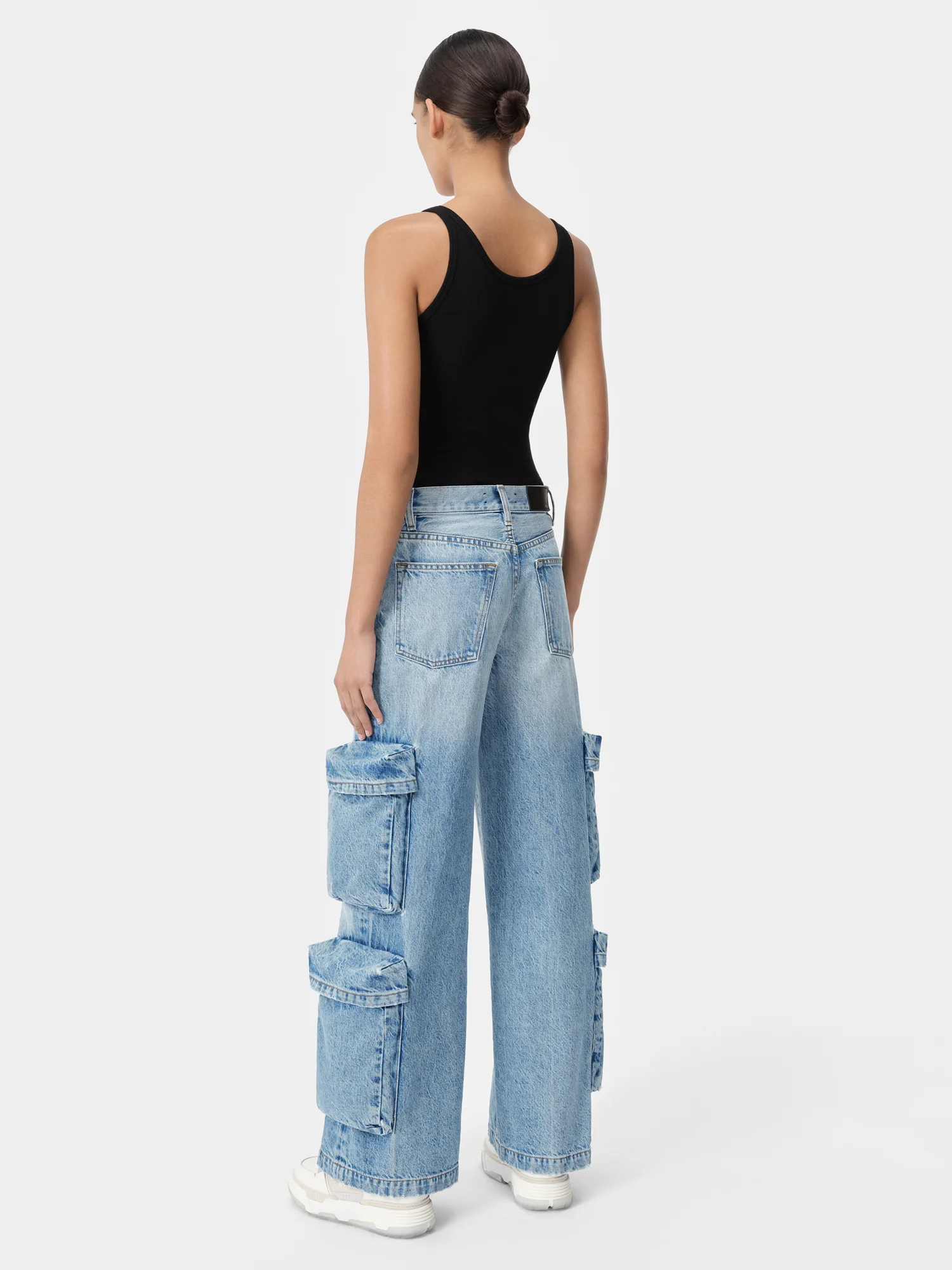 WOMEN - WOMEN'S BAGGY CARGO JEAN - ANTIQUE INDIGO - Image 4