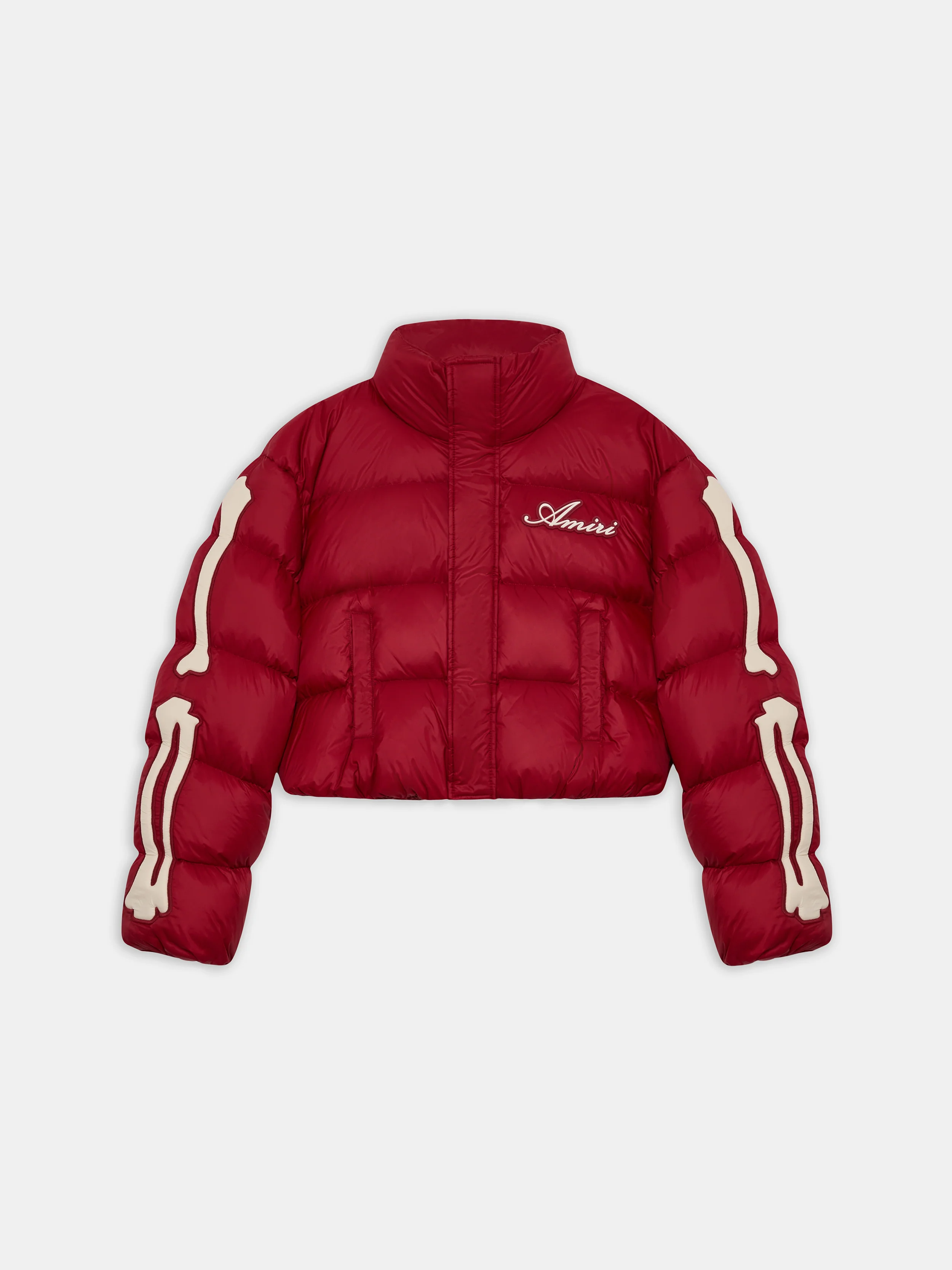 WOMEN - WOMEN'S BONES CROPPED DOWN JACKET - Deep Red