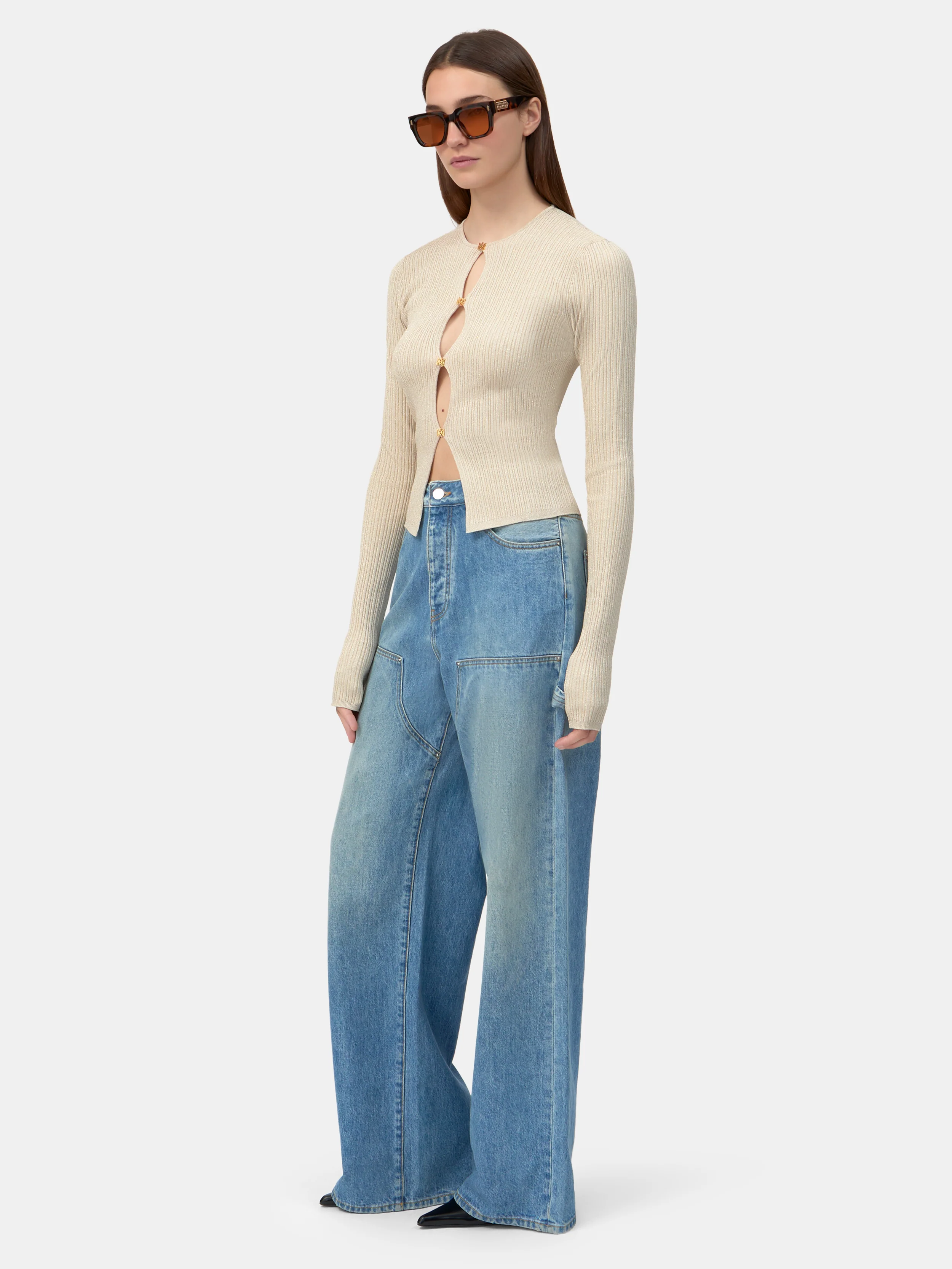 WOMEN - WOMEN'S MA HARDWARE CARDIGAN - Ivory - Image 3