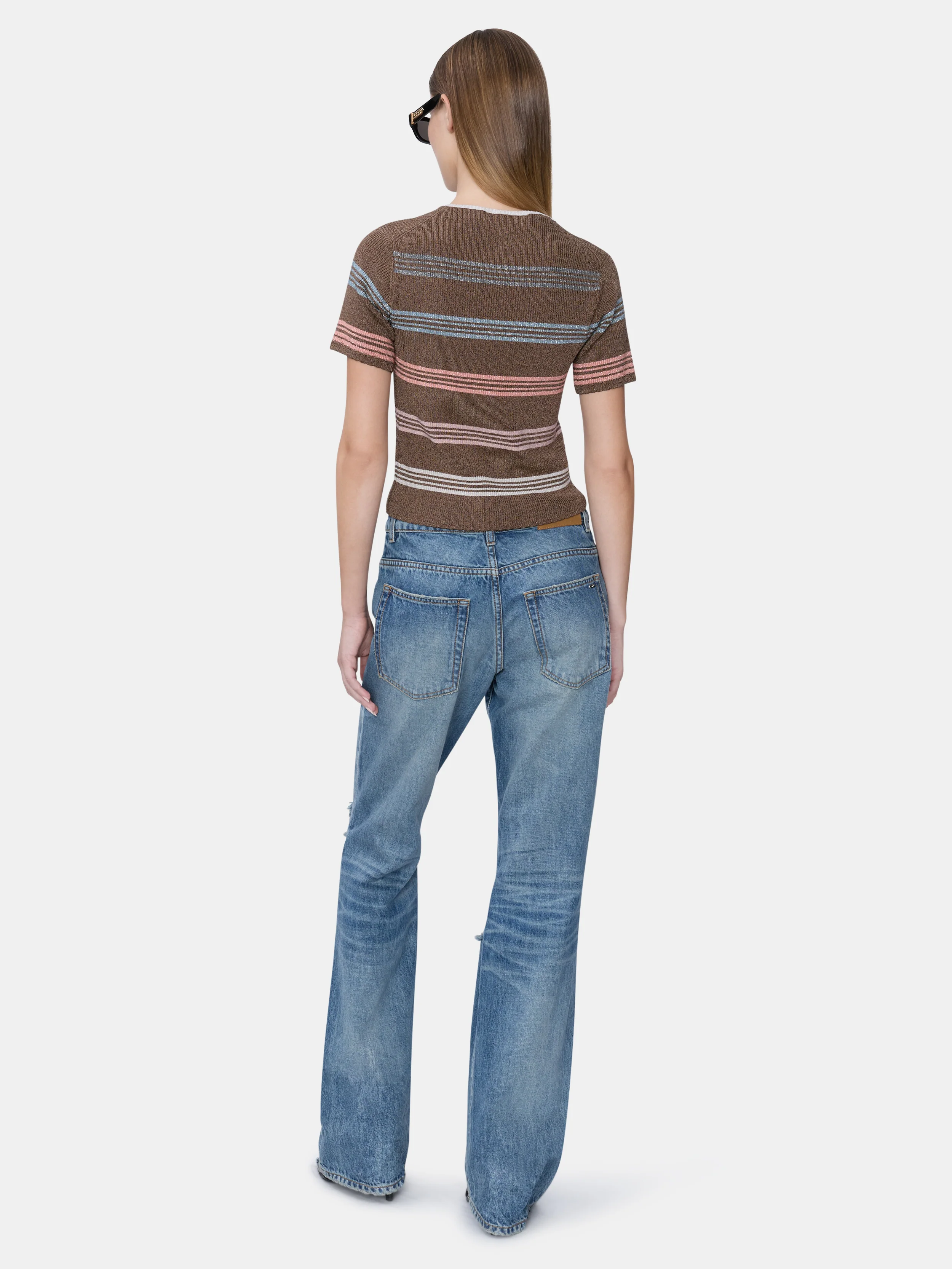 WOMEN - WOMEN'S MA STRIPE TEE - Tobacco - Image 4