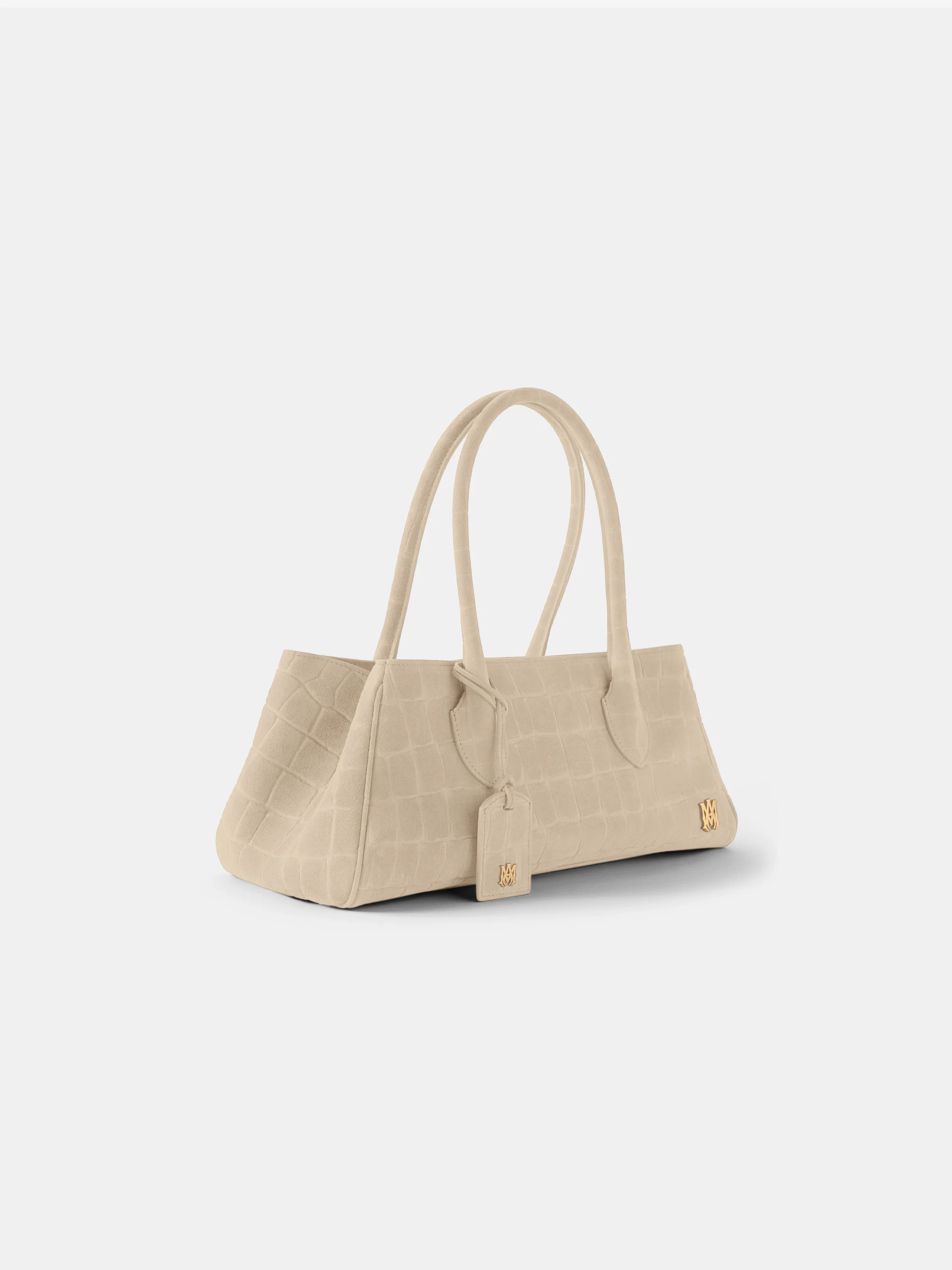 WOMEN - WOMEN'S SUEDE CROC HONEY 40 SHOULDER - Taupe - Image 3